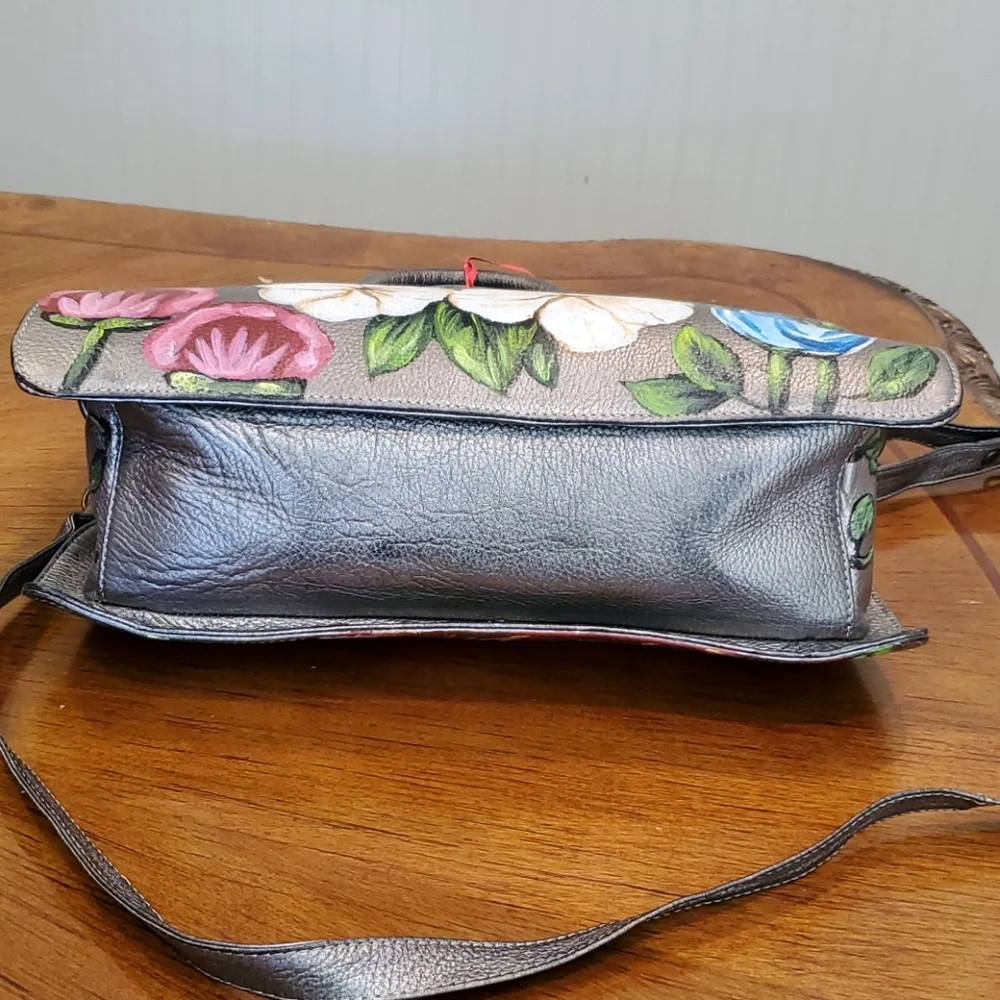 Fina Catrina hand painted leather bag